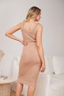 Femira Knit Dress - Beige 12 Femira Knit Dress - Beige -Reverse Sale Store Femira Knit Dress Beige Dresses womens dresses womens clothing 5