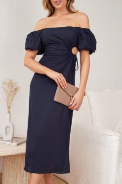 Fillia Dress - Navy -Reverse Sale Store Fillia Dress Navy Dresses womens dresses womens clothing 3