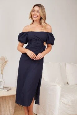 Fillia Dress - Navy -Reverse Sale Store Fillia Dress Navy Dresses womens dresses womens clothing 4