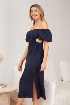 Fillia Dress - Navy -Reverse Sale Store Fillia Dress Navy Dresses womens dresses womens clothing 5