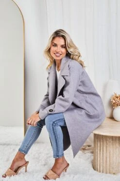 Fireplace Coat - Grey 12 Fireplace Coat - Grey -Reverse Sale Store FireplaceCoat Grey 4
