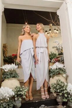 Fleur Strapless Dress - Silver -Reverse Sale Store Fleur Strapless Dress Silver Dresses womens dresses womens clothing 3