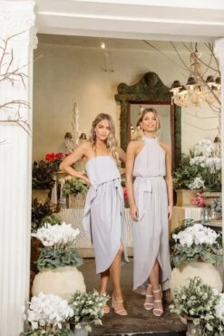 Fleur Strapless Dress - Silver -Reverse Sale Store Fleur Strapless Dress Silver Dresses womens dresses womens clothing 9