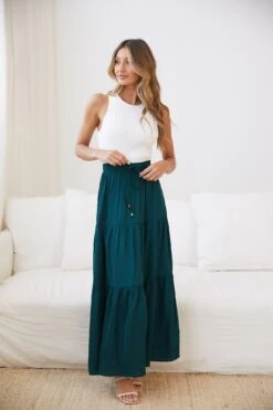 Garabina Skirt - Forrest Green -Reverse Sale Store GarabinaSkirt ForrestGreen7821 218306