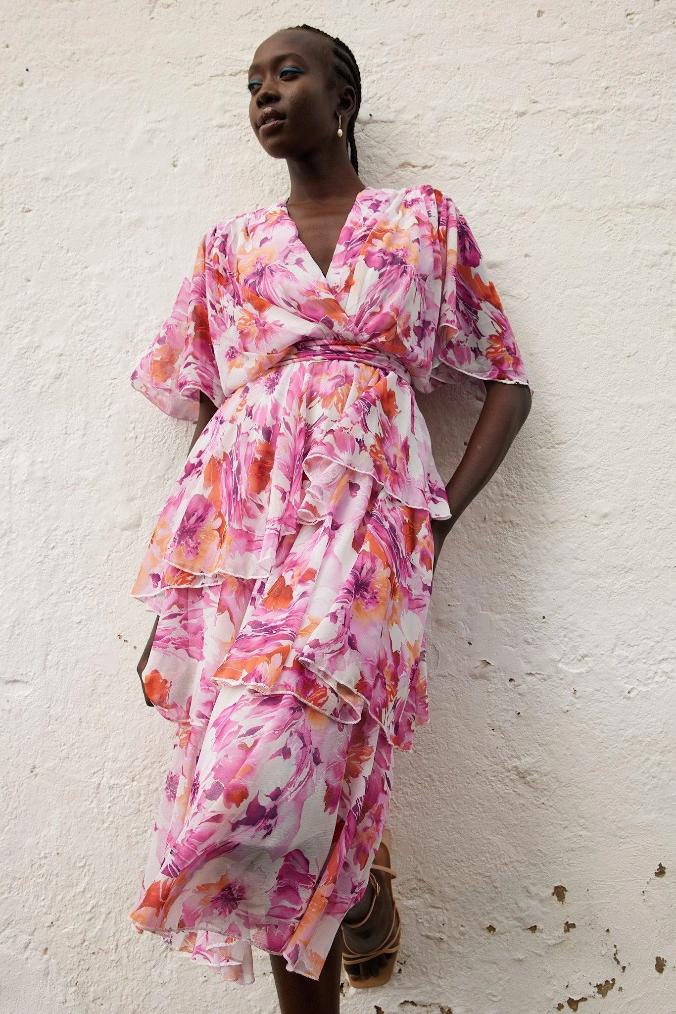 Geronia Dress - Pink Floral 4 Geronia Dress - Pink Floral - Image 2