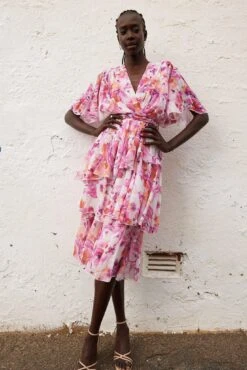 Geronia Dress - Pink Floral