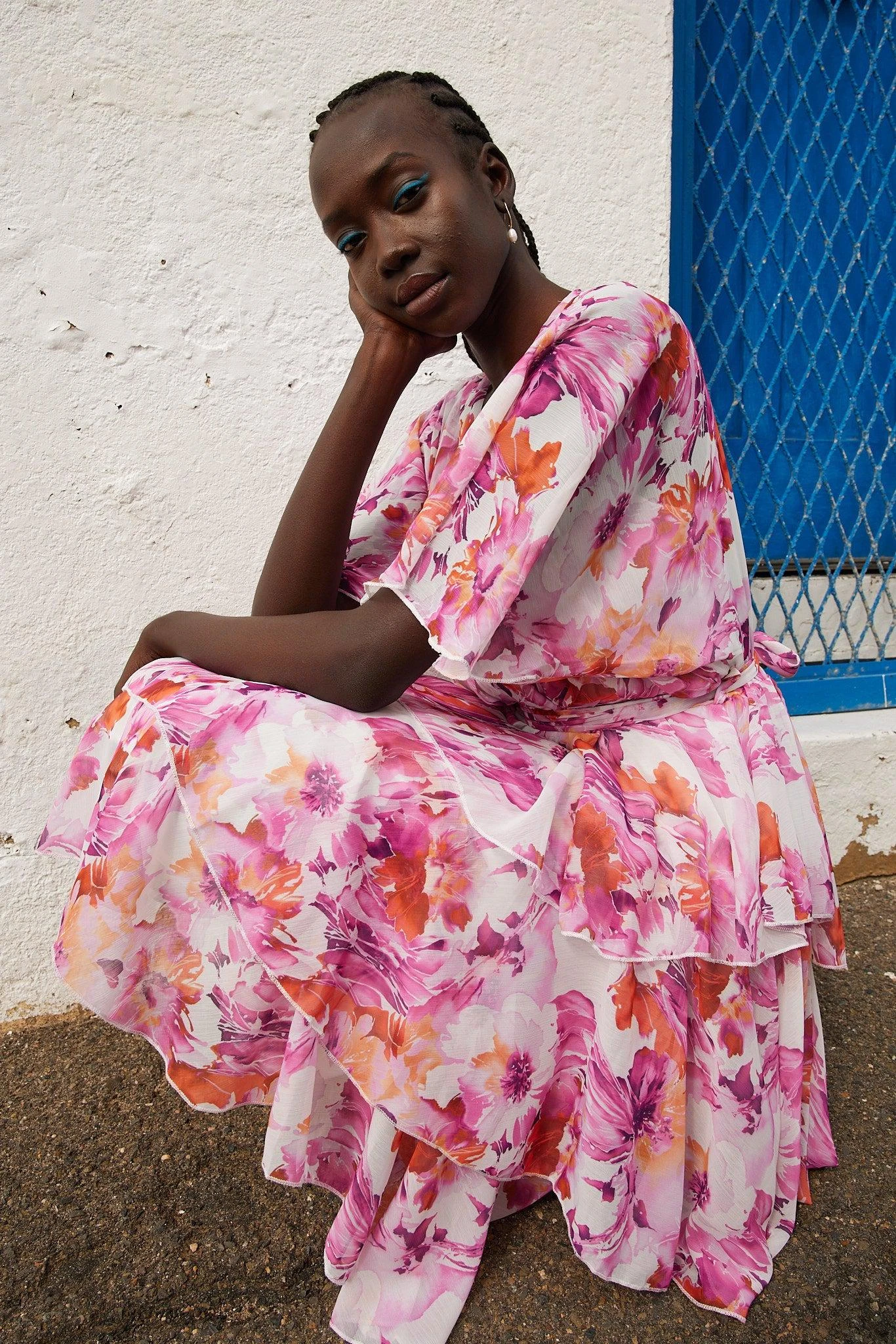 Geronia Dress - Pink Floral 5 Geronia Dress - Pink Floral - Image 3