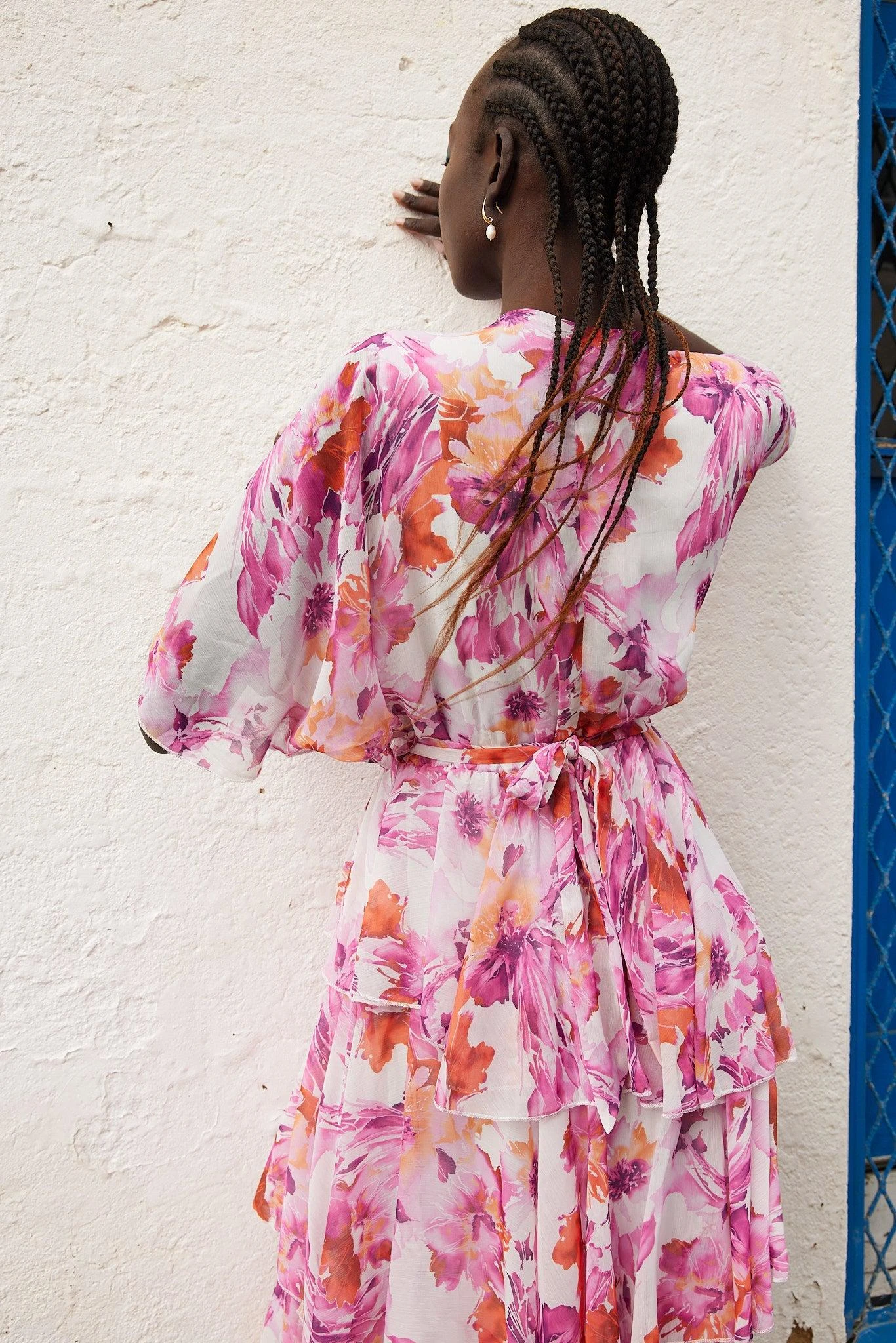 Geronia Dress - Pink Floral 10 Geronia Dress - Pink Floral - Image 8