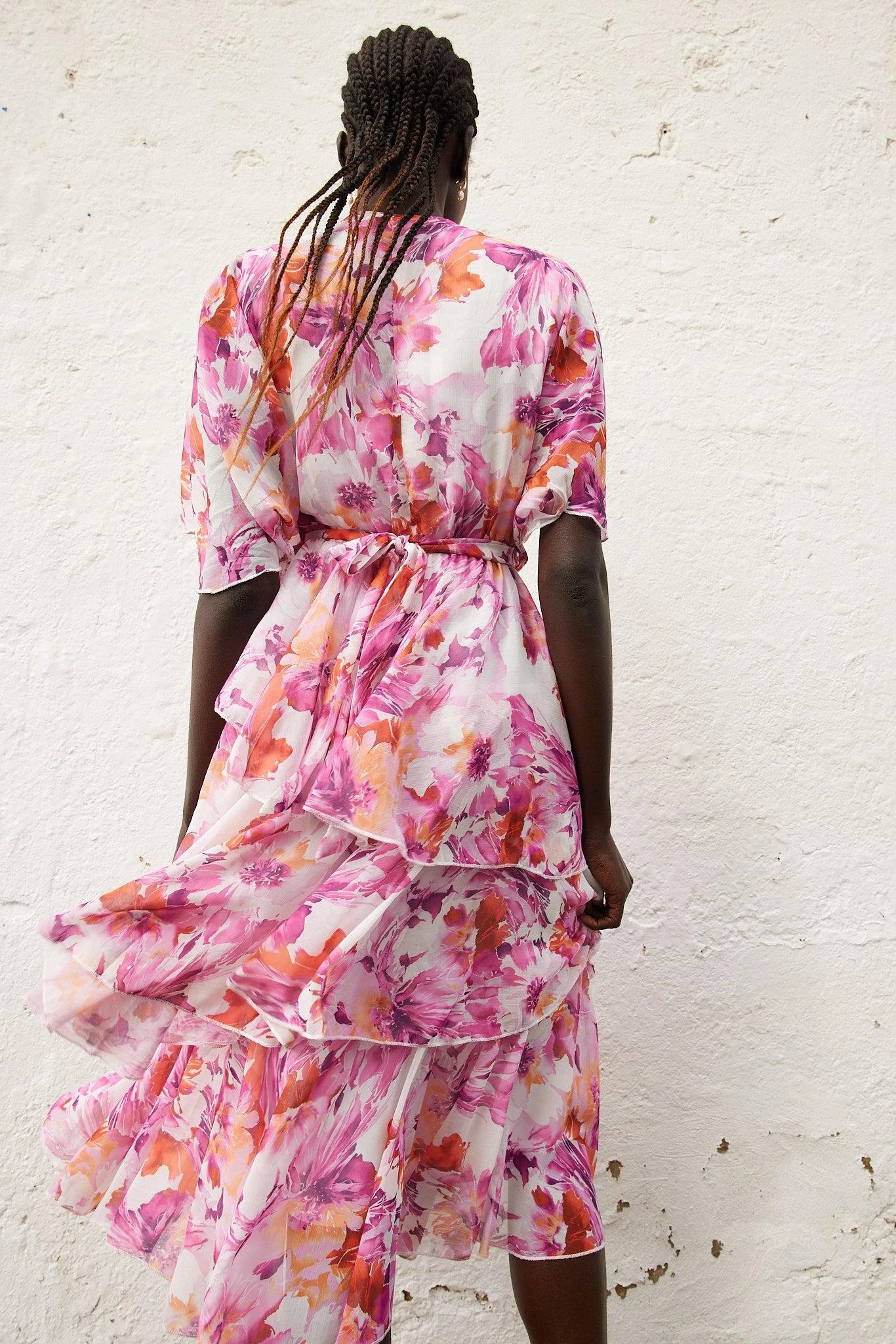 Geronia Dress - Pink Floral 11 Geronia Dress - Pink Floral - Image 9