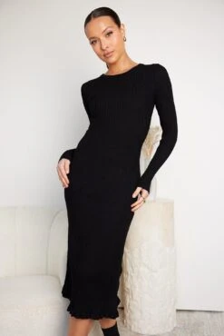 Gila Knit Dress - Black