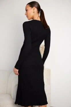 Gila Knit Dress - Black -Reverse Sale Store Gila Knit Dress Black Dresses womens dresses womens clothing 6