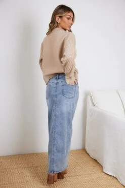 Gordana Skirt - Blue Denim -Reverse Sale Store GordanaSkirt BlueDenimSK1326328.6