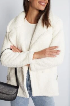 Grizelda Teddy Jacket - White