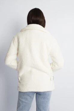 Grizelda Teddy Jacket - White -Reverse Sale Store Grizelda Teddy Jacket White Jackets womens clothing 6