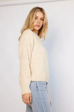 Gyovanne Knit - Beige -Reverse Sale Store Gyovanne Knit Beige Knitwear womens clothing 5