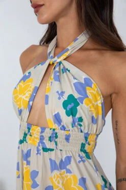 Hamlin Dress - Beige Floral -Reverse Sale Store Hamlin Dress Beige Floral Dresses womens dresses womens clothing 4