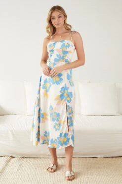 Holleen Dress - Cream Floral 12 Holleen Dress - Cream Floral -Reverse Sale Store Holleen Dress Cream Floral Dresses womens dresses womens clothing 4