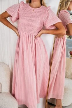 Iolana Dress - Pink -Reverse Sale Store Iolana Dress Pink Dresses womens dresses womens clothing 4