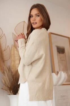 Jadyn Knit - Beige -Reverse Sale Store Jadyn Knit Beige Knitwear womens clothing 5