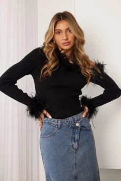 Jaheim Knit Top - Black