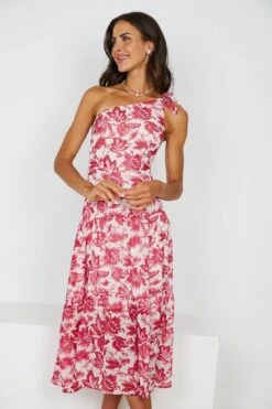 Janise Dress - Red Floral