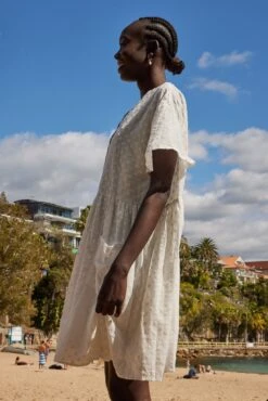 Jaydenne Dress - White Spot -Reverse Sale Store Jaydenne Dress White Spot Dresses womens dresses womens clothing 6