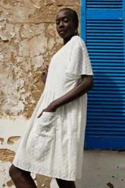 Jaydenne Dress - White Spot -Reverse Sale Store Jaydenne Dress White Spot Dresses womens dresses womens clothing 7