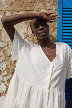 Jaydenne Dress - White Spot -Reverse Sale Store Jaydenne Dress White Spot Dresses womens dresses womens clothing 9