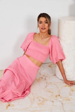 Jayma Skirt - Pink -Reverse Sale Store JaylaTop Jayma SkirtPINK 3