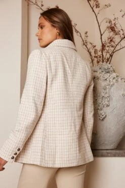 Jemah Blazer - Beige Print -Reverse Sale Store JemahBlazer BeigePrintA56962Location31.5.231559