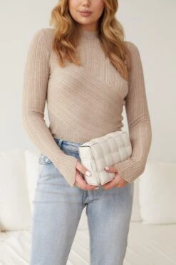 Jorjia Knit Top - Beige