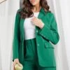 Kamie Blazer - Green -Reverse Sale Store KamieBlazer GreenJA2073704.04.22estherecom7046