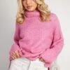 Karlen Knit - Pink 2 Karlen Knit - Pink -Reverse Sale Store Karlen Knit Pink Knitwear womens clothing