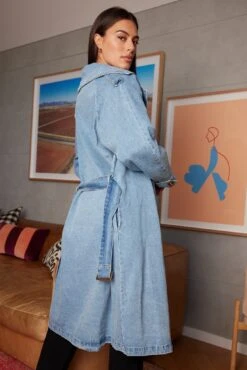 Kasey Coat - Blue Denim -Reverse Sale Store KaseyCoat BlueDenimJA22275114A3234