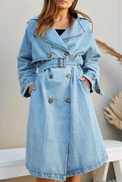 Kasey Coat - Blue Denim -Reverse Sale Store KaseyCoat BlueDenimJA222755416