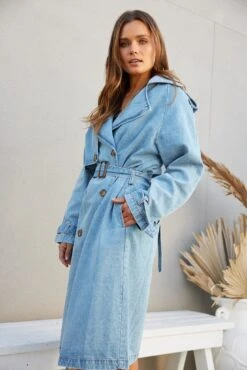 Kasey Coat - Blue Denim -Reverse Sale Store KaseyCoat BlueDenimJA222755419
