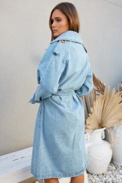 Kasey Coat - Blue Denim -Reverse Sale Store KaseyCoat BlueDenimJA222755430