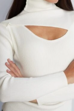 Keiran Knit Top - White -Reverse Sale Store Keiran Knit Top White Knitwear womens clothing 7