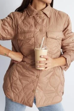 Kisha Jacket - Camel -Reverse Sale Store Kisha Jacket Camel Jackets womens clothing 3