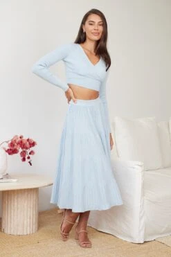 Klarassi Knit Top - Blue 12 Klarassi Knit Top - Blue -Reverse Sale Store KlarassiKnitTop Blue3003751