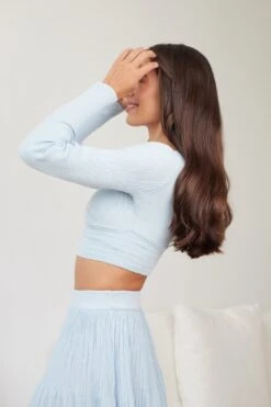 Klarassi Knit Top - Blue 15 Klarassi Knit Top - Blue -Reverse Sale Store KlarassiKnitTop Blue3003774