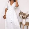 Korbela Dress - White -Reverse Sale Store Korbela Dress White Dresses womens dresses womens clothing