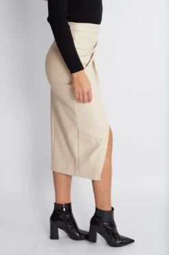 Kyleena Skirt - Beige -Reverse Sale Store KyleenaSkirt BeigeSSK356IMG 5866