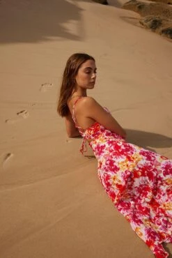 Lanora Dress - Pink Floral -Reverse Sale Store Lanora Dress Pink Floral Dresses womens dresses womens clothing 5