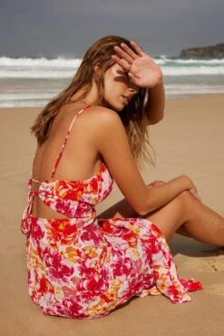 Lanora Dress - Pink Floral -Reverse Sale Store Lanora Dress Pink Floral Dresses womens dresses womens clothing 6