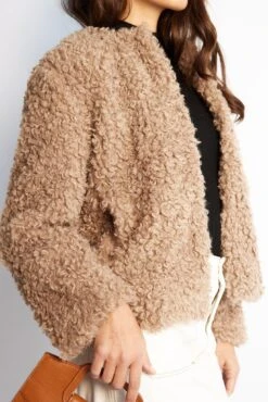 Latricia Jacket - Beige -Reverse Sale Store Latricia Jacket Beige Jackets womens clothing 3