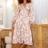 Laurenn Dress - White Print -Reverse Sale Store Laurenn Dress White Print Dresses womens dresses womens clothing