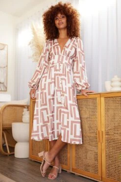 Laurenn Dress - White Print