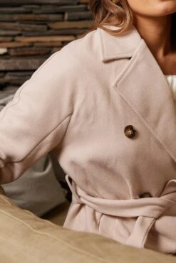 Luciana Coat - Beige -Reverse Sale Store LucianaCoat Beige60658Location31.5.231232