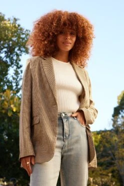 Luciane Blazer - Mustard Print -Reverse Sale Store LucianeBlazer MustardPrintA56419114A9909